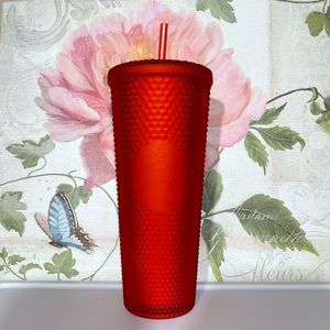 Starbucks Red Matte Studded Tumbler